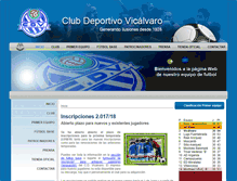 Tablet Screenshot of cdvicalvaro.es